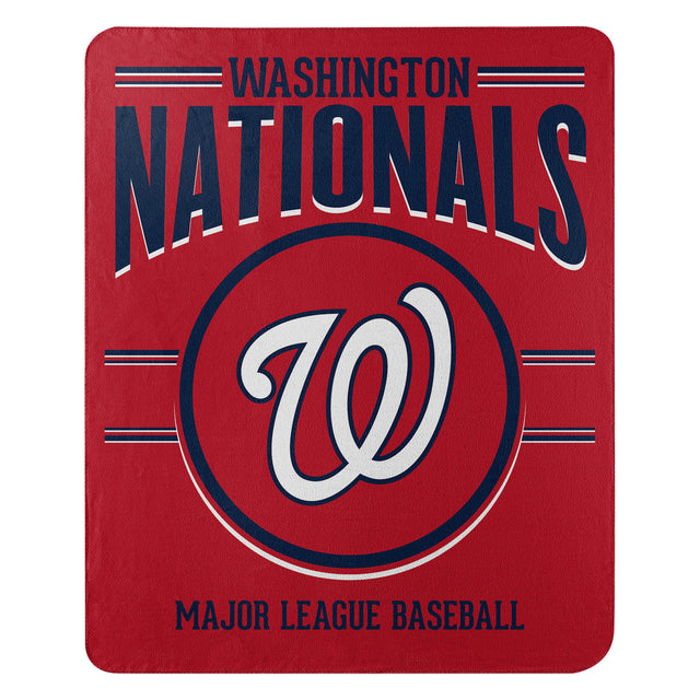 Washington Nationals Blanket 50x60 Fleece Southpaw Design