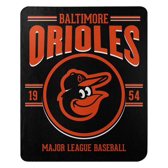 Baltimore Orioles Blanket 50x60 Fleece Southpaw Design