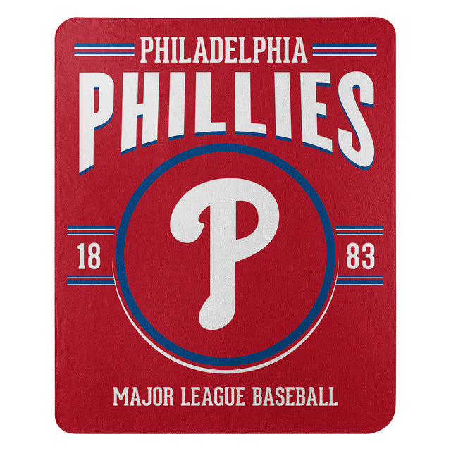 Manta de vellón de los Philadelphia Phillies de 50 x 60 pulgadas, diseño de Southpaw