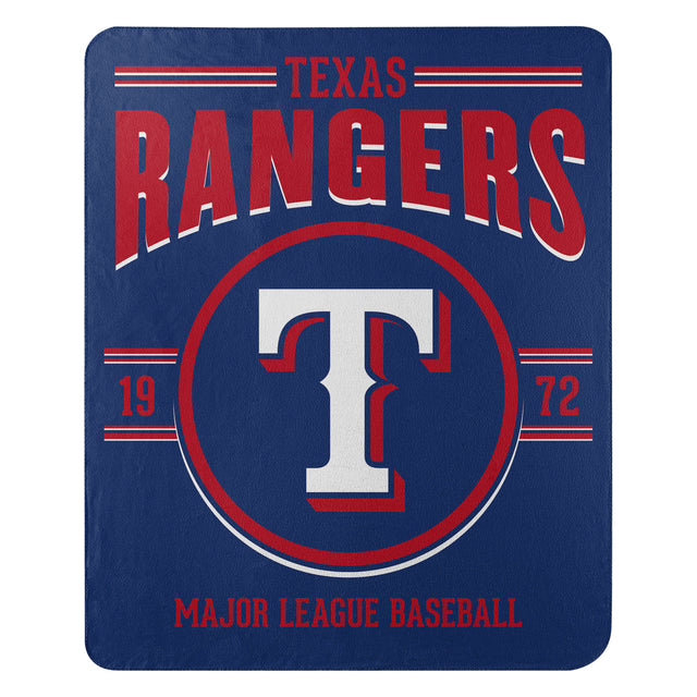 Manta de forro polar de los Texas Rangers de 50 x 60 pulgadas con diseño de zurdo