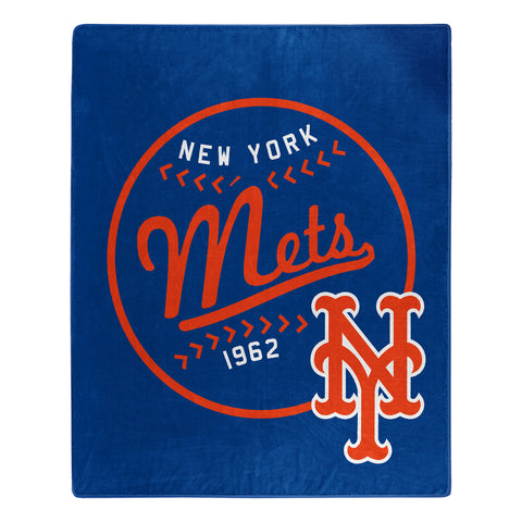 ~New York Mets Blanket 50x60 Raschel Moonshot Design~ backorder