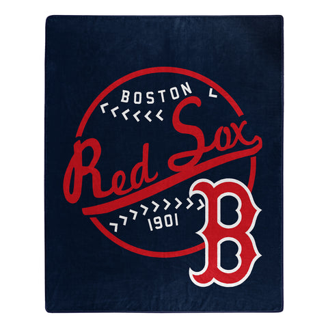 Boston Red Sox Blanket 50x60 Raschel Moonshot Design