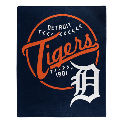 ~Detroit Tigers Blanket 50x60 Raschel Moonshot Design~ backorder