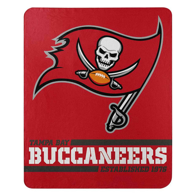 Manta de forro polar de los Tampa Bay Buccaneers, 50 x 60, diseño ancho dividido