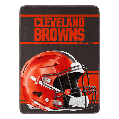 ~Cleveland Browns Blanket 46x60 Micro Raschel Run Design Rolled~ backorder