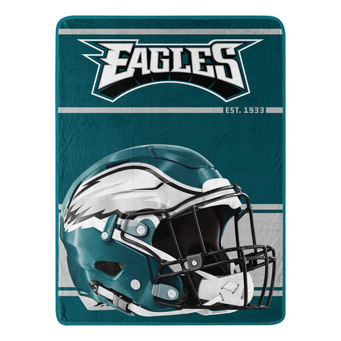 Philadelphia Eagles Blanket 46x60 Micro Raschel Run Design Rolled