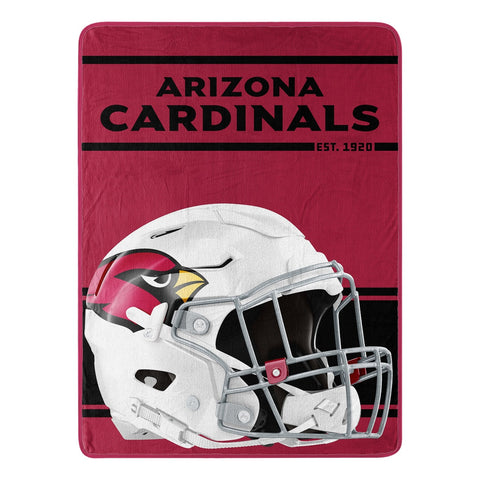 Arizona Cardinals Blanket 46x60 Micro Raschel Run Design Rolled