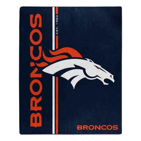 ~Denver Broncos Blanket 50x60 Raschel Restructure Design~ backorder
