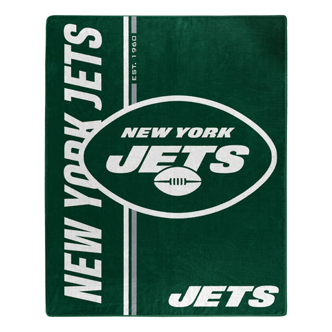 New York Jets Blanket 50x60 Raschel Restructure Design