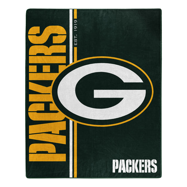 Manta de los Green Bay Packers de 50 x 60, diseño de Raschel Restructure