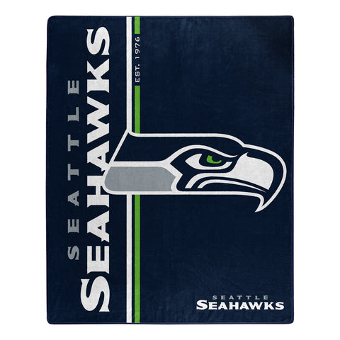 Seattle Seahawks Blanket 50x60 Raschel Restructure Design
