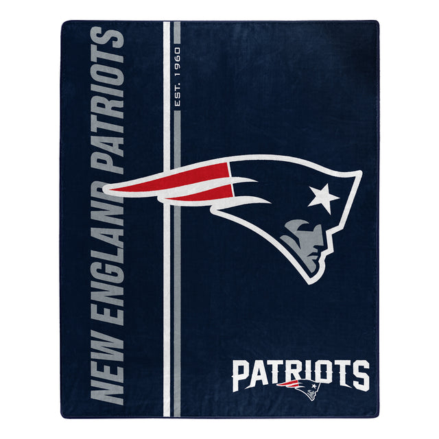 Manta de los New England Patriots de 50 x 60, diseño de Raschel Restructure