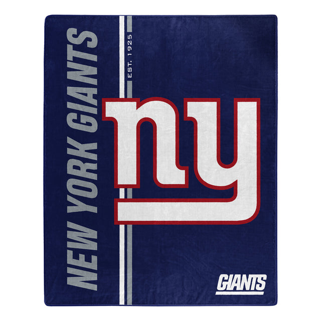 Manta de los New York Giants de 50 x 60, diseño de Raschel Restructure