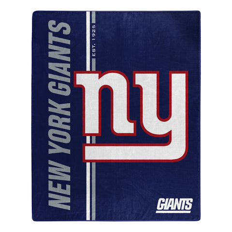 New York Giants Blanket 50x60 Raschel Restructure Design
