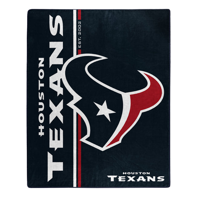 Manta de los Houston Texans de 50 x 60 pulgadas, diseño de Raschel Restructure