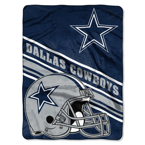 ~Dallas Cowboys Blanket 60x80 Raschel Slant Design~ backorder