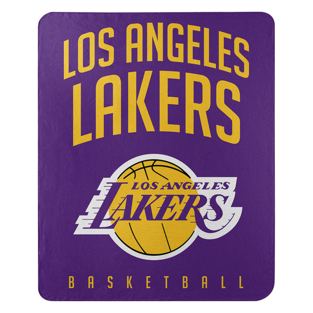 Los Angeles Lakers Blanket 50x60 Fleece Lay Up Design