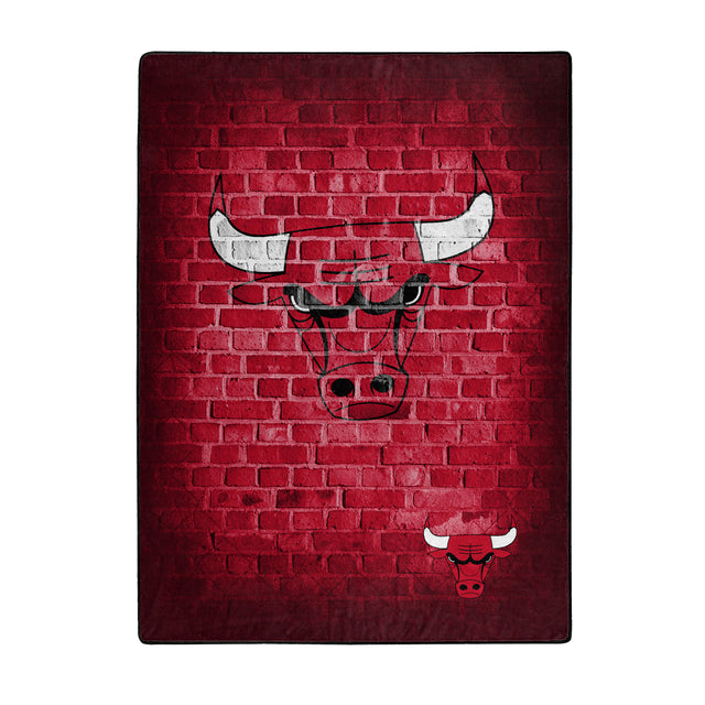 Manta de los Chicago Bulls de 60 x 80 con diseño de Raschel Street