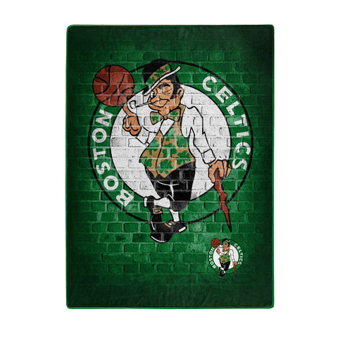 ~Boston Celtics Blanket 60x80 Raschel Street Design~ backorder