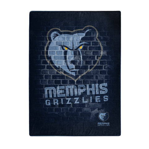 ~Memphis Grizzlies Blanket 60x80 Raschel Street Design~ backorder