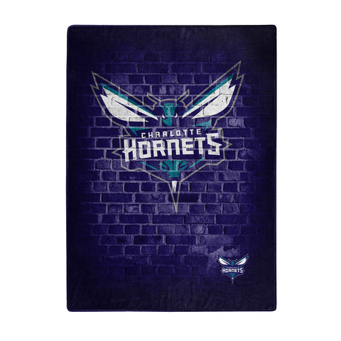 ~Charlotte Hornets Blanket 60x80 Raschel Street Design - Special Order~ backorder