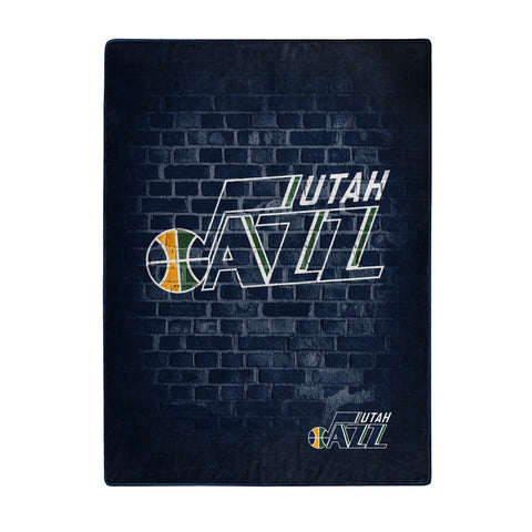 ~Utah Jazz Blanket 60x80 Raschel Street Design - Special Order~ backorder