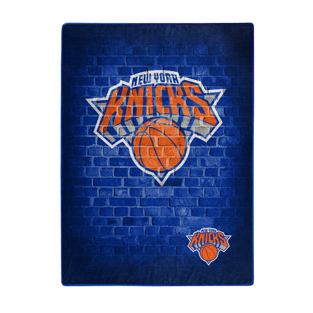 Manta de los New York Knicks de 60 x 80 con diseño de Raschel Street