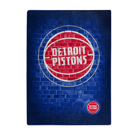 ~Detroit Pistons Blanket 60x80 Raschel Street Design - Special Order~ backorder