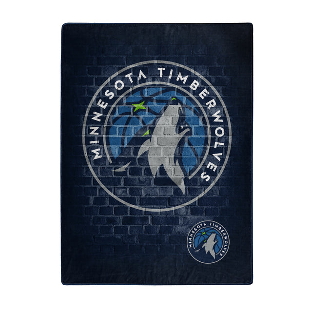 Minnesota Timberwolves Blanket 60x80 Raschel Street Design