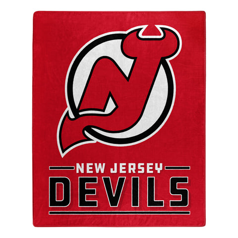 ~New Jersey Devils Blanket 50x60 Raschel Interference Design - Special Order~ backorder