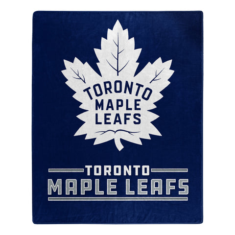 Toronto Maple Leafs Blanket 50x60 Raschel Interference Design