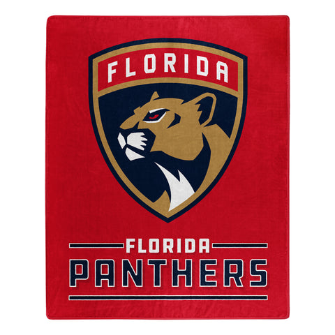 ~Florida Panthers Blanket 50x60 Raschel Interference Design - Special Order~ backorder