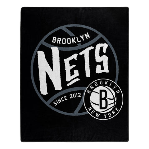 ~Brooklyn Nets Blanket 50x60 Raschel Blacktop Design - Special Order~ backorder