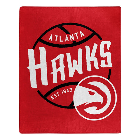 ~Atlanta Hawks Blanket 50x60 Raschel Blacktop Design - Special Order~ backorder