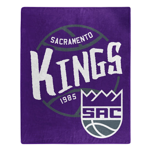 ~Sacramento Kings Blanket 50x60 Raschel Blacktop Design - Special Order~ backorder