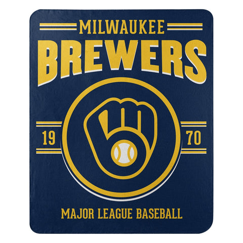 ~Milwaukee Brewers Blanket 50x60 Fleece Southpaw Design Alternate~ backorder