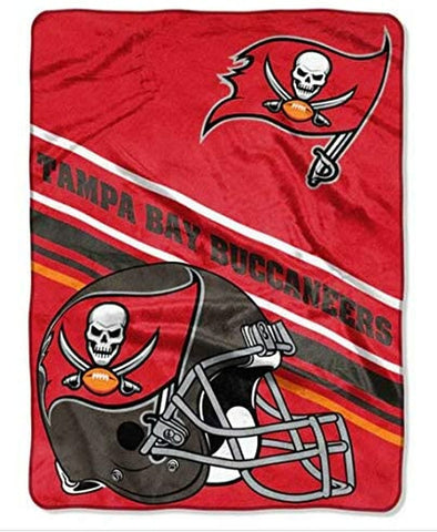 ~Tampa Bay Buccaneers Blanket 60x80 Raschel Slant Design~ backorder
