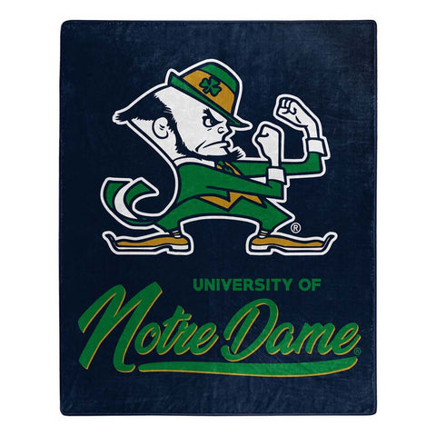 Notre Dame Fighting Irish Blanket 50x60 Raschel Signature Design