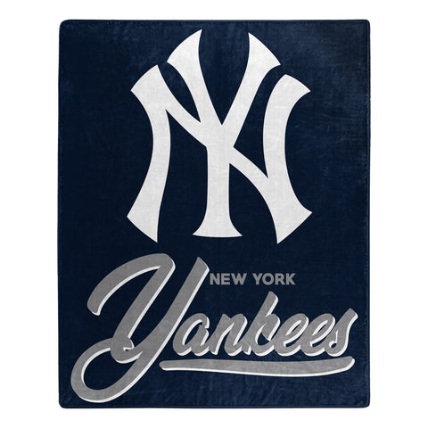 New York Yankees Blanket 50x60 Raschel Signature Design