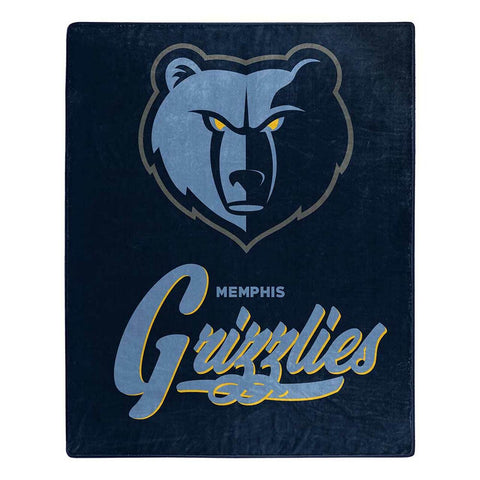 ~Memphis Grizzlies Blanket 50x60 Raschel Signature Design~ backorder