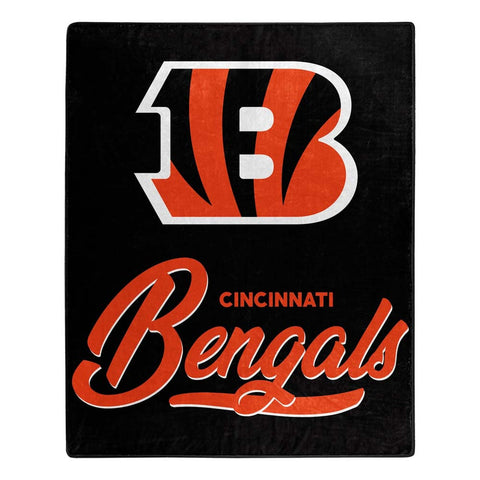 ~Cincinnati Bengals Blanket 50x60 Raschel Signature Design~ backorder
