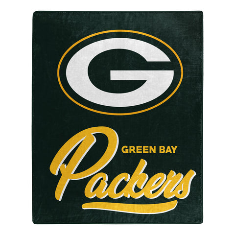 ~Green Bay Packers Blanket 50x60 Raschel Signature Design~ backorder