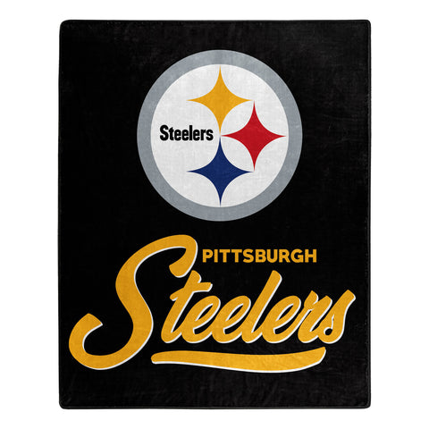 Pittsburgh Steelers Blanket 50x60 Raschel Signature Design