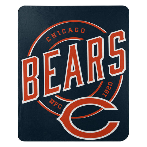 Chicago Bears Blanket 50x60 Fleece Campaign Design