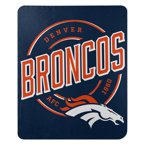 Denver Broncos Blanket 50x60 Fleece Campaign Design