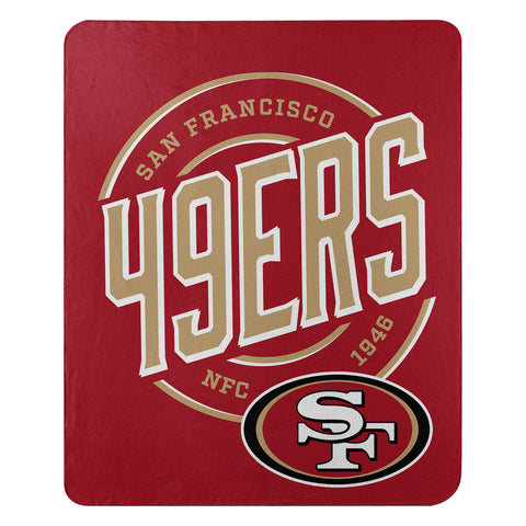 San Francisco 49ers Blanket 50x60 Fleece Campaign Design