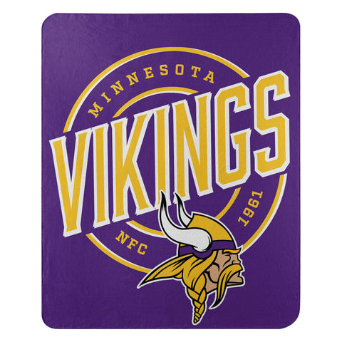 Minnesota Vikings Blanket 50x60 Fleece Campaign Design