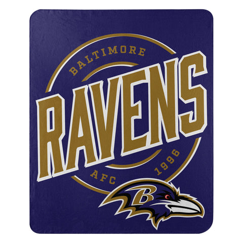 Baltimore Ravens Blanket 50x60 Fleece Campaign Design