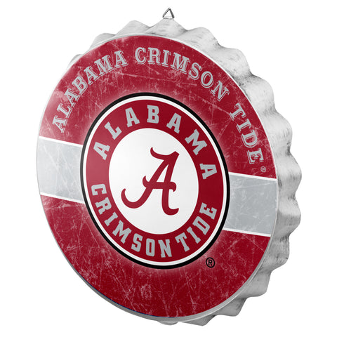 ~Alabama Crimson Tide Sign Bottle Cap Style Distressed~ backorder