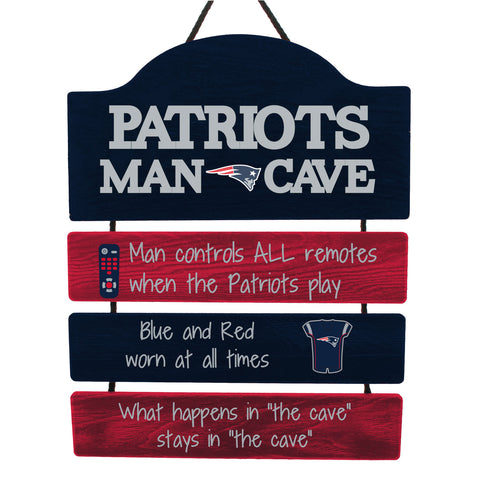 New England Patriots Sign Wood Man Cave Design